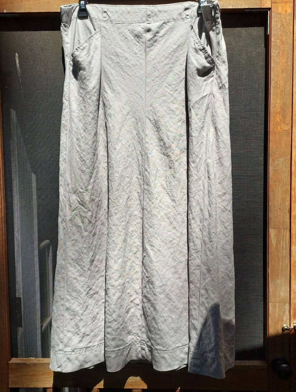 J. Jill TALL Large 100% Linen Skirt